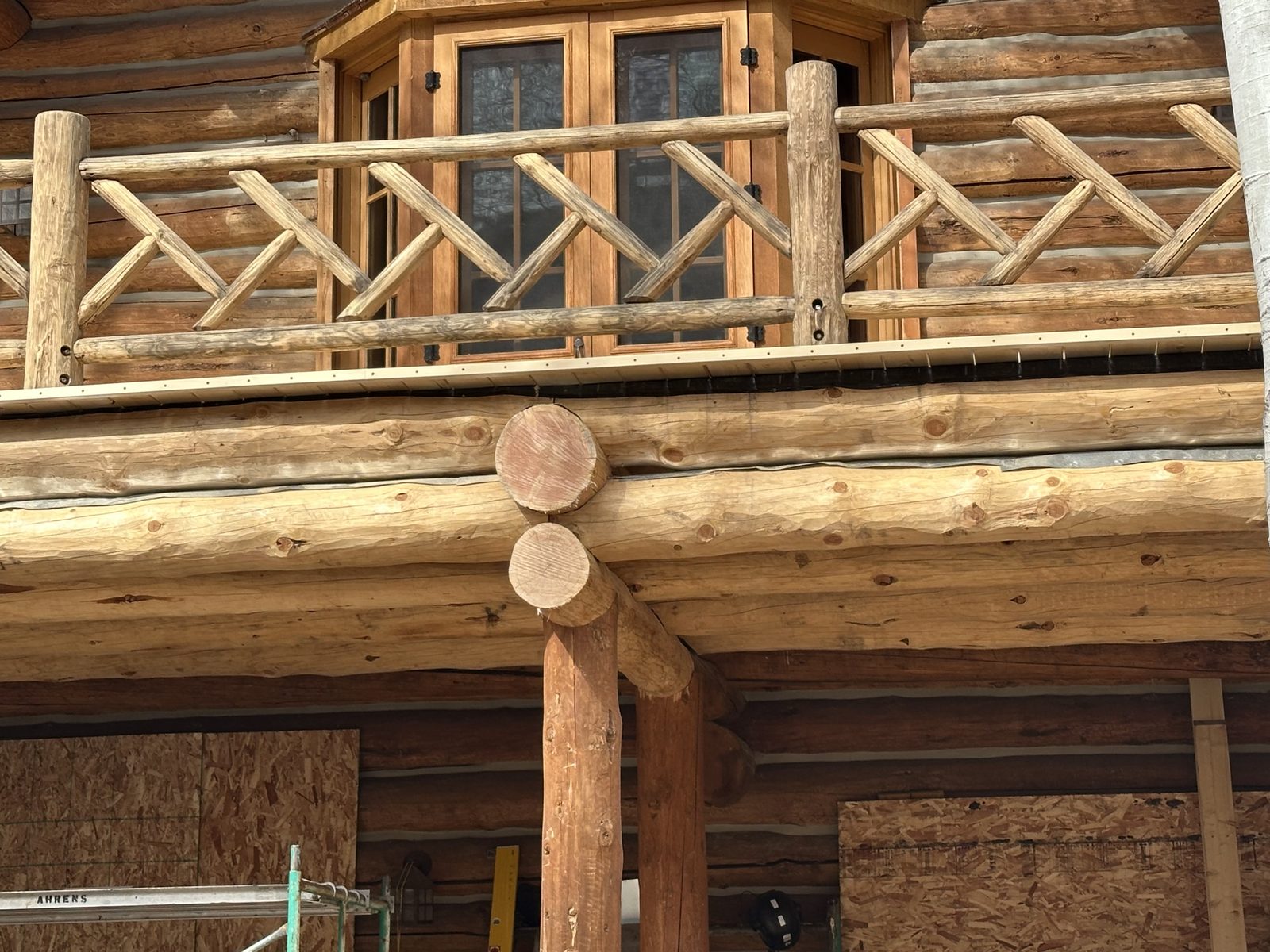 Sun Valley Custom Log Home detail