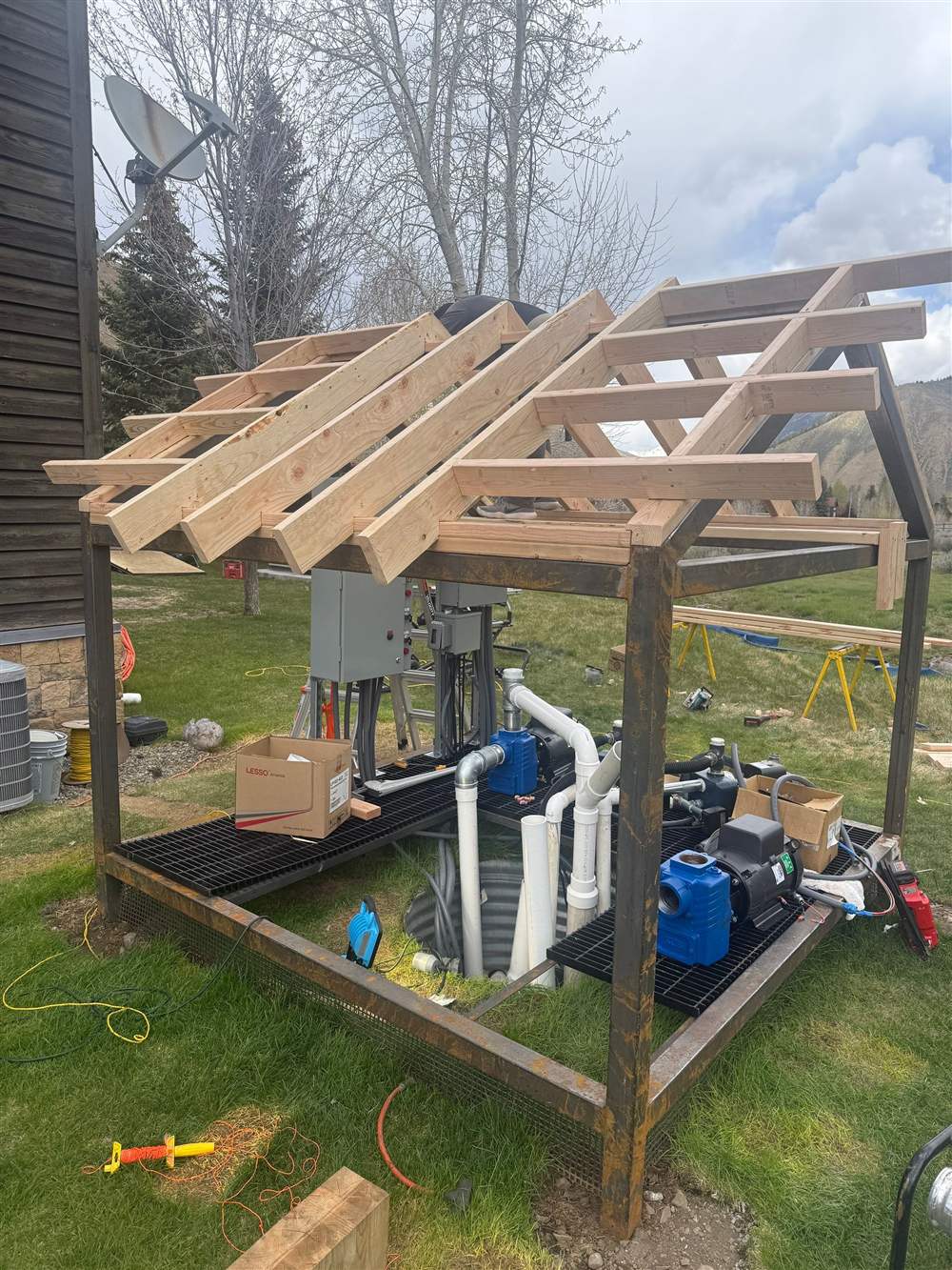 Timber-Framed Pump House detail