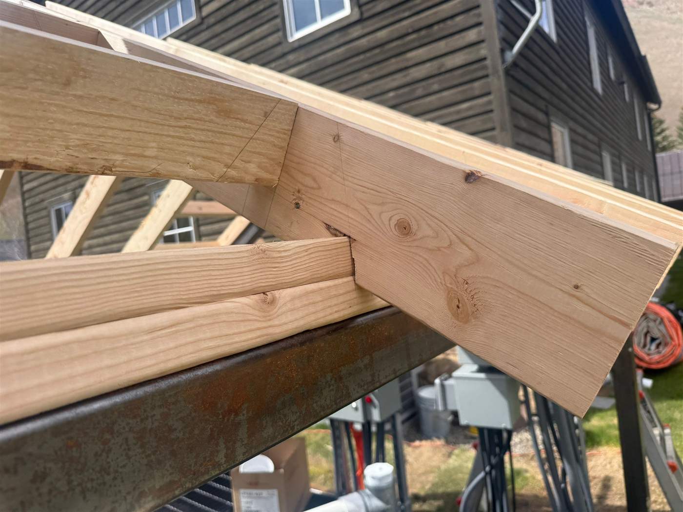 Timber-Framed Pump House detail